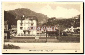 Old Postcard Argentieres and the Planet