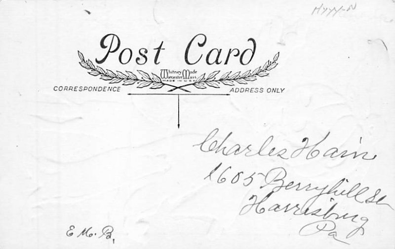 Halloween writing on back 