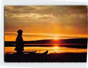 Postcard The Midnight Sun on a Lapp, Finland