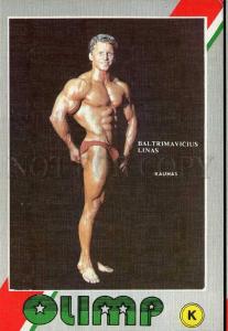 207721 Lithuania BODYBUILDING BALTRIMAVICIUS champion poster