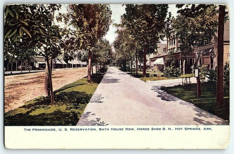 C.1910 The Promenade, U.S. Reservation, AR Bath House Row Hot Springs P151 