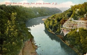 NY - Rochester. Genesee River from Driving Park Bridge