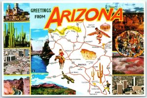 Postcard - Greetings From Arizona