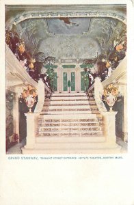 C1905 Boston Massachusetts Keith's Theater Grand Stairway Postcard 25-12038