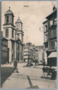 GERMAN WWI MILITARY FELDPOST 1916 ANTIQUE POSTCARD SEDAN FRANCE