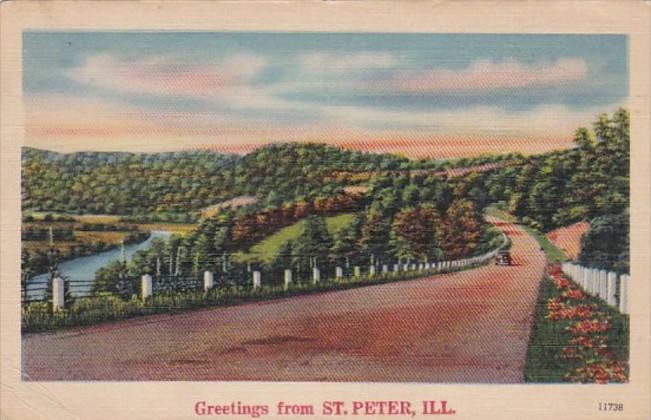 Greetings From St Peter Illinois 1944