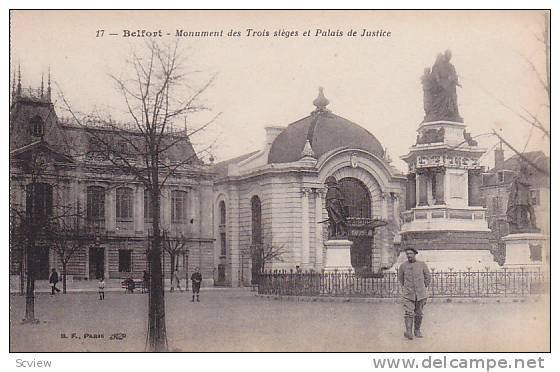 Monument Des Trois Sieges Et Palais De Justice, Belfort (Territoire de Belfor...
