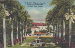 Florida Miami Widener Fountain And Club House Lawn Hialeah Race Course