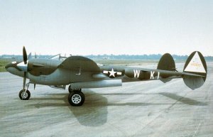 Airplane Lockheed P-38L Lightning