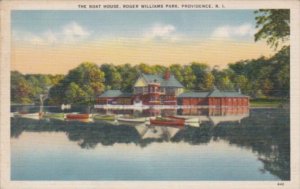 Rhode Island Providence The Boat House Roger Williams Park 1943