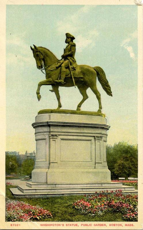 MA - Boston. Public Garden, Washington Statue