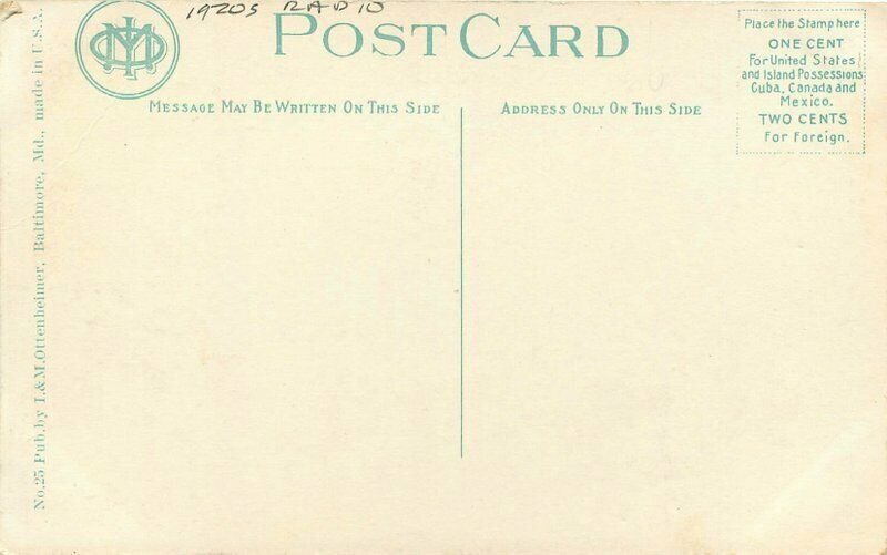 Fort Myer Virginia US Wireless Station Ottemheimer 1920s Radio Postcard 21-11639