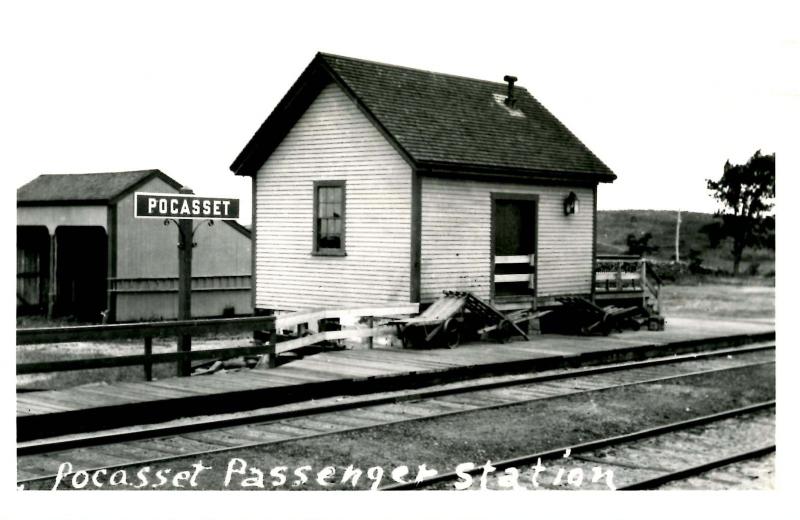 MA - Pocasset, ca. 1914. Passenger Railroad Station *RPPC