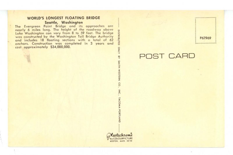 WA - Seattle. Evergreen Point Bridge