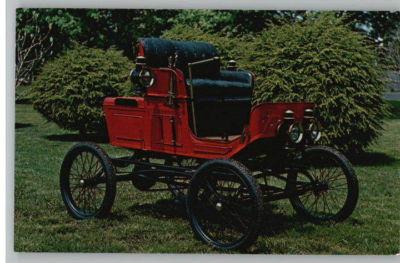 Postcard-1901 Victor Steam Runabout Car..Long Island,NY