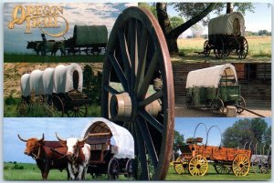 Postcard - Transportation Along The Oregon Trail