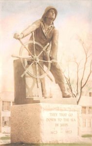 Fisherman's Memorial Real Photo - Gloucester, Massachusetts MA  