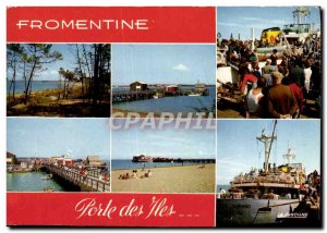 Modern Postcard Fromentine Porte Des Iles Boat