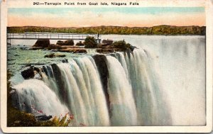 New York Niagara Falls Terrapin Point From Goat Island