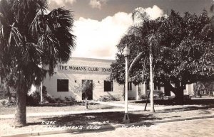 St Cloud Florida The Woman's Club Real Photo Vintage Postcard AA22049