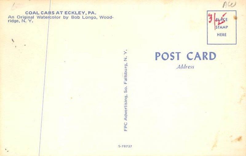 Coal Cars Eckley, Pennsylvania PA  