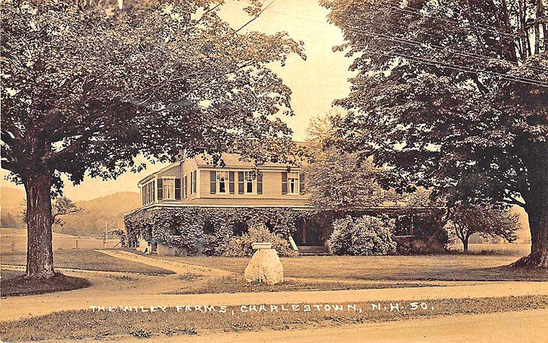 Charlestown NH The Wiley Farms Real Photo RPPC Postcard