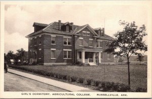 Arkansas Russellville Girl's Dormitory Agricultural College Albertype