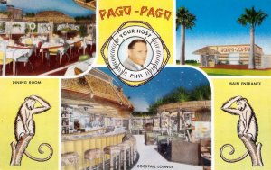 PHIL'S PAGO-PAGO LOUNGE Tucson, Arizona TIKI BAR Roadside 1950s Vintage Rare