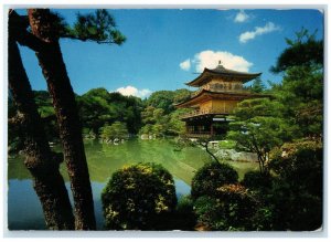 1980 Kinkakuji Temple Golden Pavilion Kyoto Japan USS Point Defiance Postcard