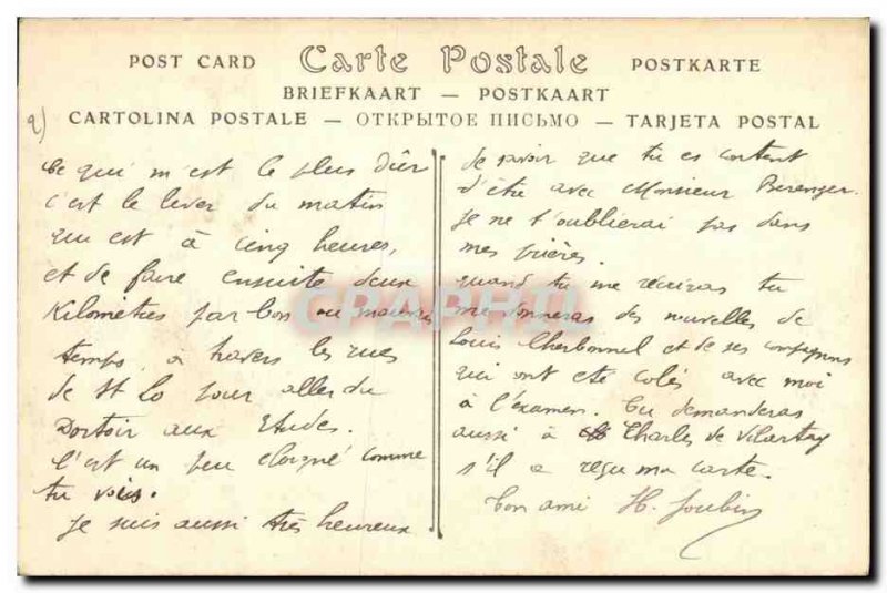 Postcard Old Saint Lo View College