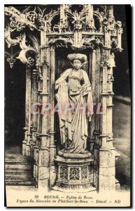 Postcard Old Brou Church Bourg Figure Philibert's Mausoleum Beau Detail ND