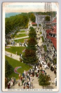 Cleveland OH Dance Hall And Coaster Euclid Beach Ohio Postcard F34