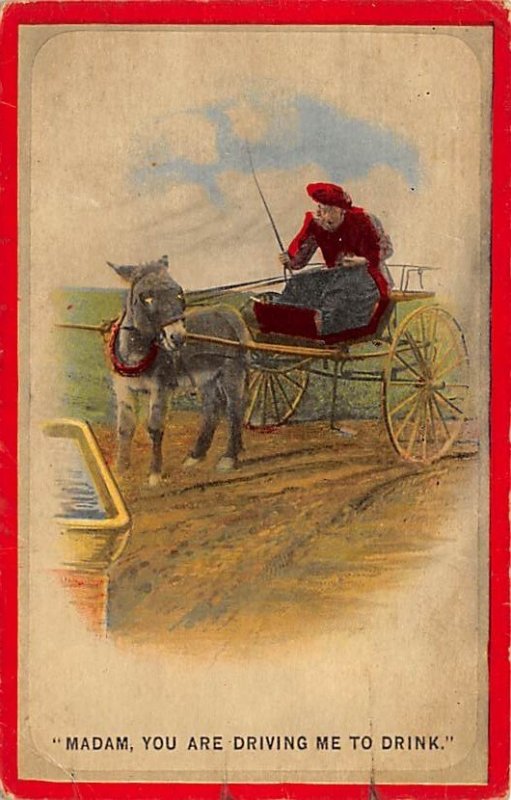 Madam, you are driving me to drink Donkey 1913 