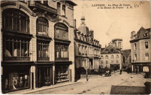 CPA LANNION Place du Centre et les Dames de France (1295729)