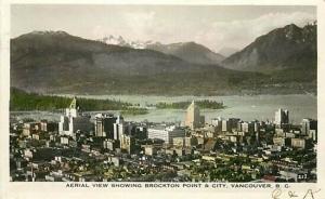 Canada, Vancouver, B.C., RPPC, Aerial View