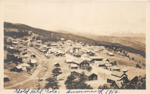 J11/ Gold Hill Colorado RPPC Postcard c1910 Birdseye Mining Homes 146