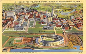 Municipal Stadium Cleveland, Ohio Baseball Stadium 1941 