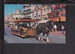 Street Car,Main Street,Walt Disney World Postcard 