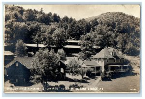1941 Field Memorial And Sunnyside Silver Lake George NY RPPC Photo Postcard