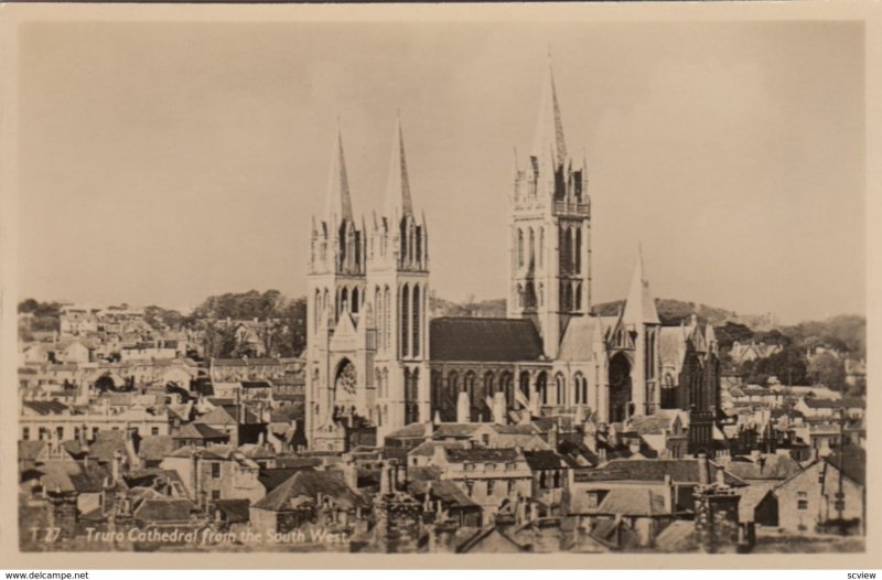 RP: From Southwest, Truro Cathedral, Cornwall, England , 1930s