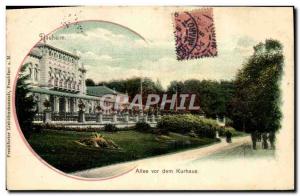 Postcard Old Allee Vour Dem Kurhaus Nauheim