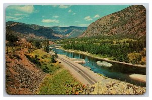 Clark Fork Valley Alberton Montana MT UNP Chrome Postcard S23