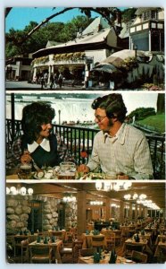 Victoria Park Restaurant interior multi NIAGRA FALLS Canada 1974 Postcard