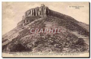 Old Postcard The Rock Ste Madeleine Massiac