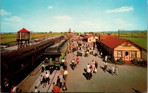 Undated Unused Postcard Strasburg Railroad East Strasburg Main Station RR