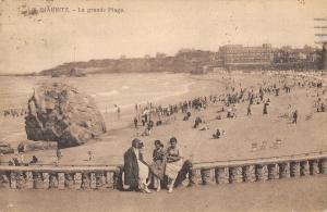 B105945 France Biarritz la grande Plage Promenade Beach