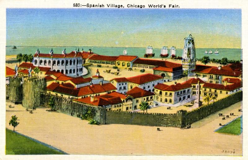 IL - Chicago. 1933 World's Fair-Century of Progress. Spanish Village