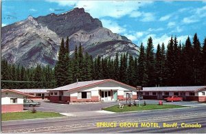 Postcard MOTEL SCENE Banff Alberta AB AI7215