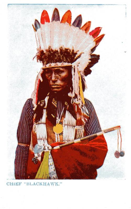 Chief Blackhawk, Undivided Back, pre-1907