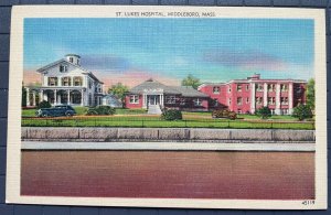 Vintage Postcard 1930-1945 St. Luke's Hospital, Middleboro, Massachusetts (MA)